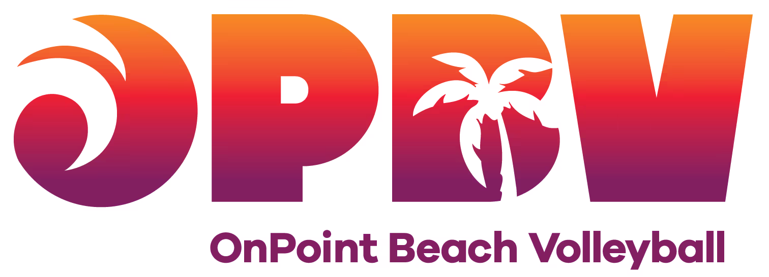 OnPoint Beach Volleyball logo.